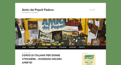 Desktop Screenshot of amicideipopolipadova.it